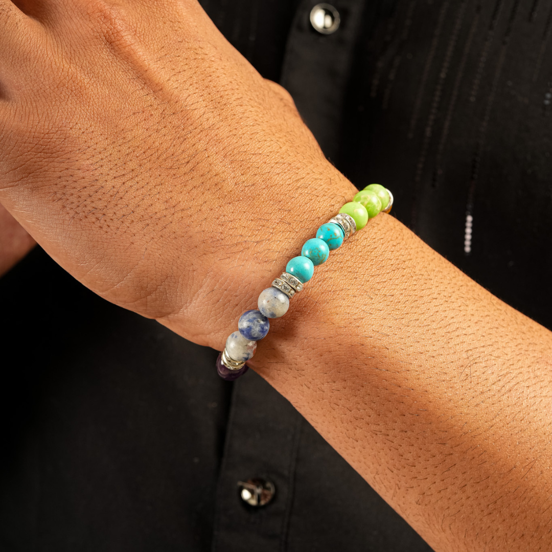 7 Chakra Natural Stone Bracelet