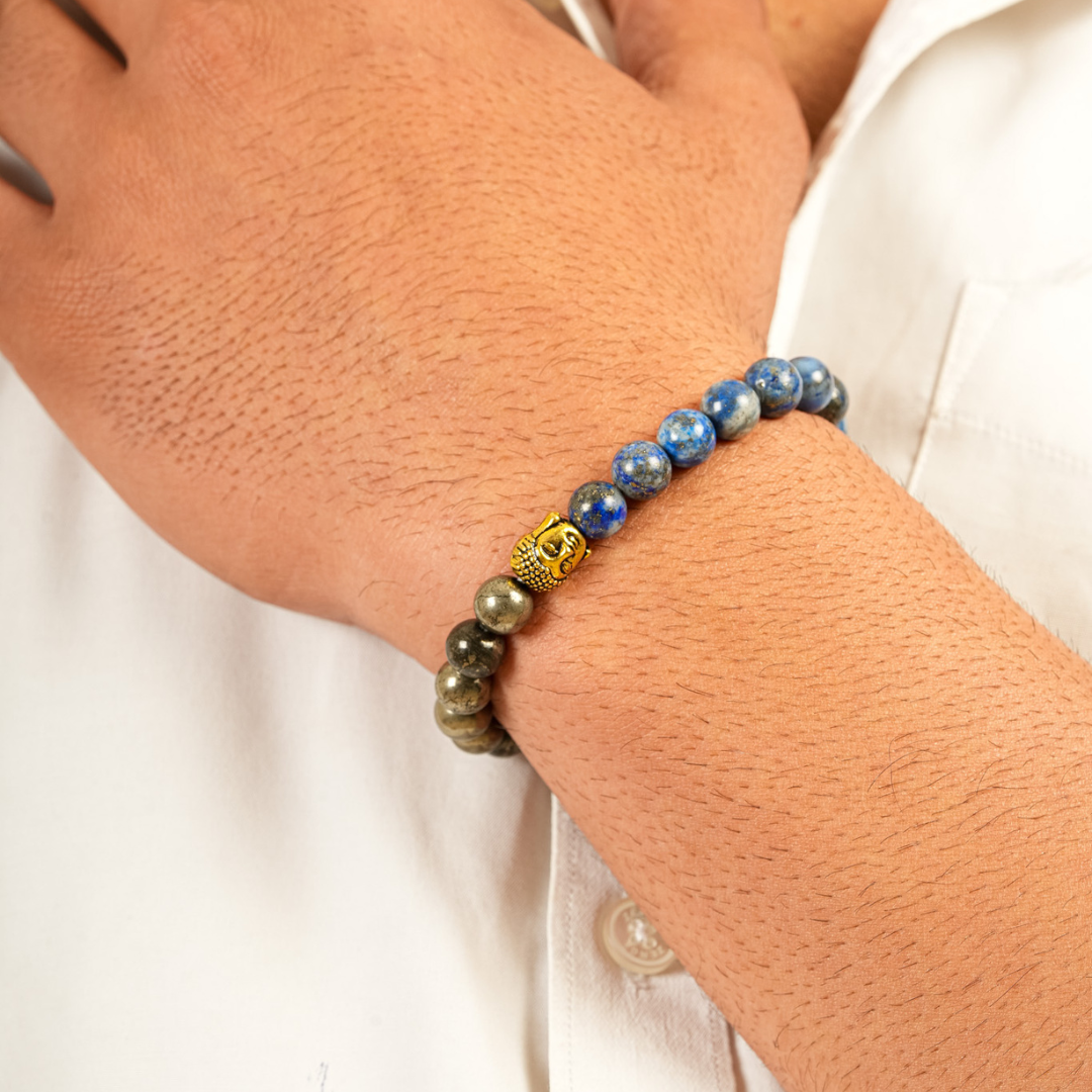 Pyrite & Lapis Lazuli for Wisdom, Success, Wealth & Abundance
