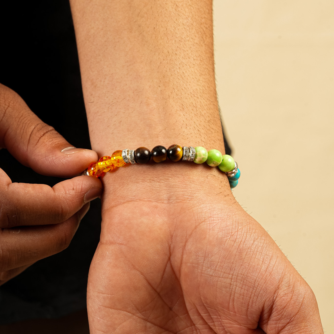 7 Chakra Natural Stone Bracelet