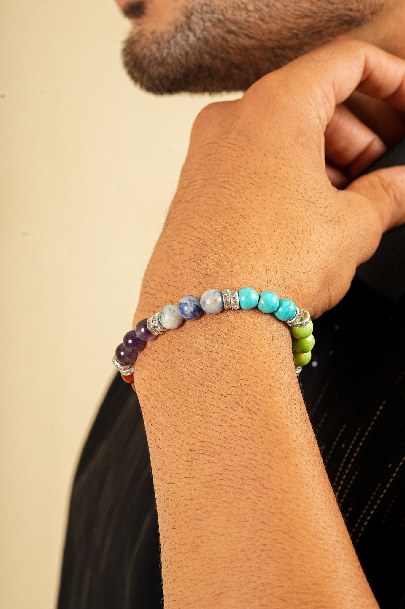 7 Chakra Natural Stone Bracelet