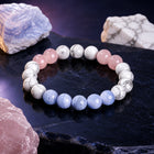 Deep Sleep Bracelet - Howlite, Blue Lace Agate & Rose Quartz