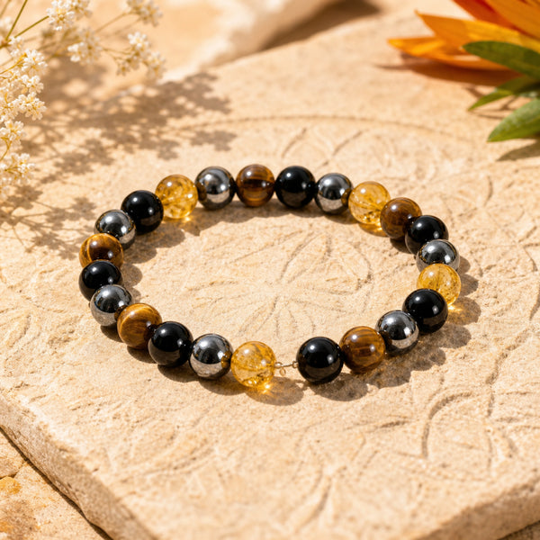 The Quadruple Protection Bracelet 8mm beads hero image