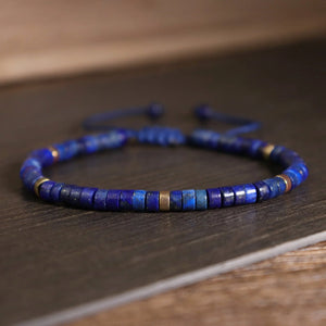 Lapis Lazuli Natural Stone Bracelet Self awareness, Growth & Wisdom — Soultheory certified