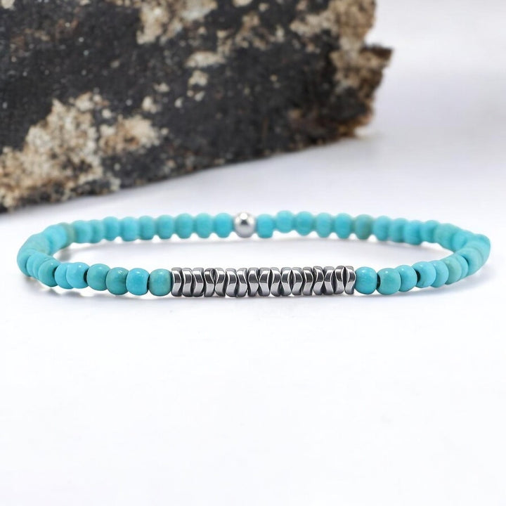 Turquoise Natural Stone Bracelet - Soultheory certified