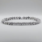 Grey Jasper Natural Stone Bracelet