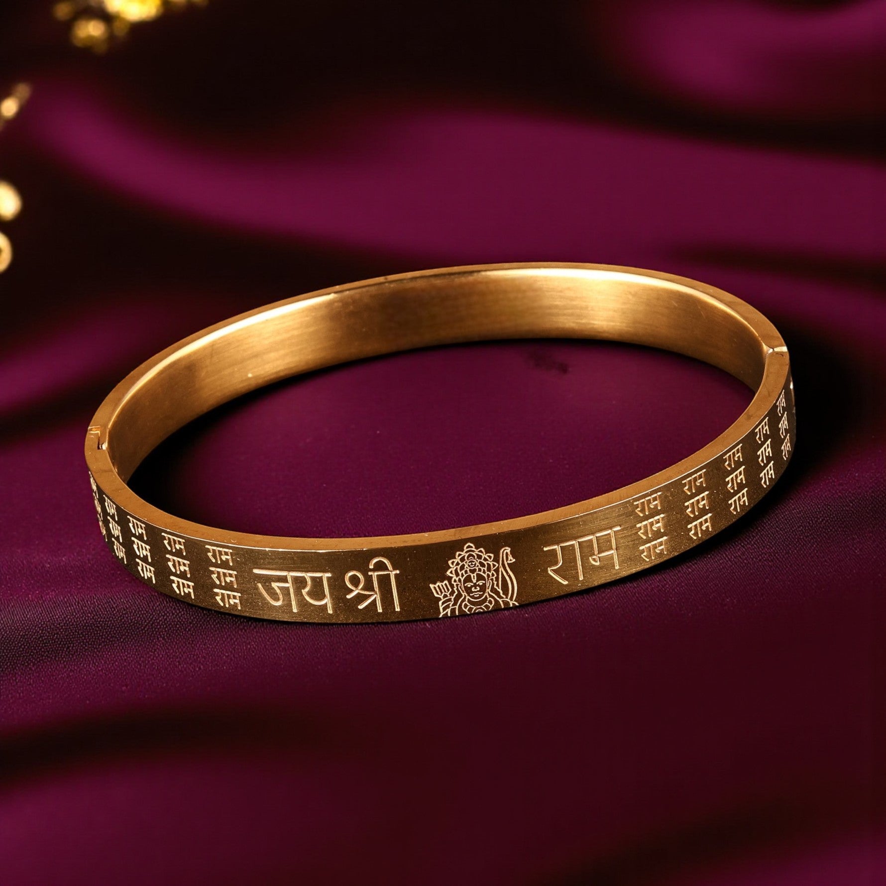 Jai Shree Ram Kada (IGP Premium Gold Plating)