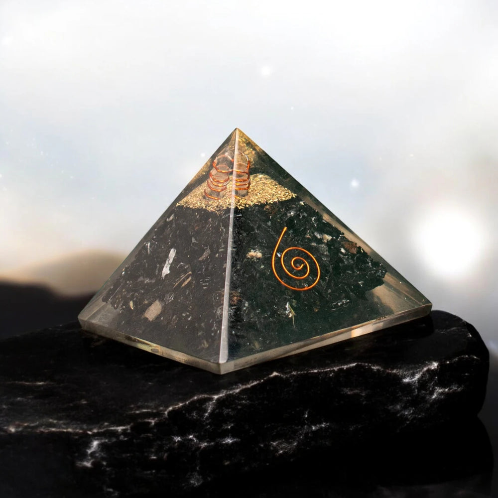 Black Obsidian Pyramid – Protection, Grounding & Negative Energy Blocker