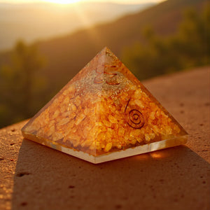 Citrine Pyramid – Wealth, Luck & Prosperity Energy Amplifier