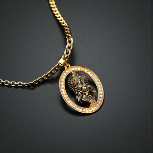 Hanuman Ji Face Pendant Necklace