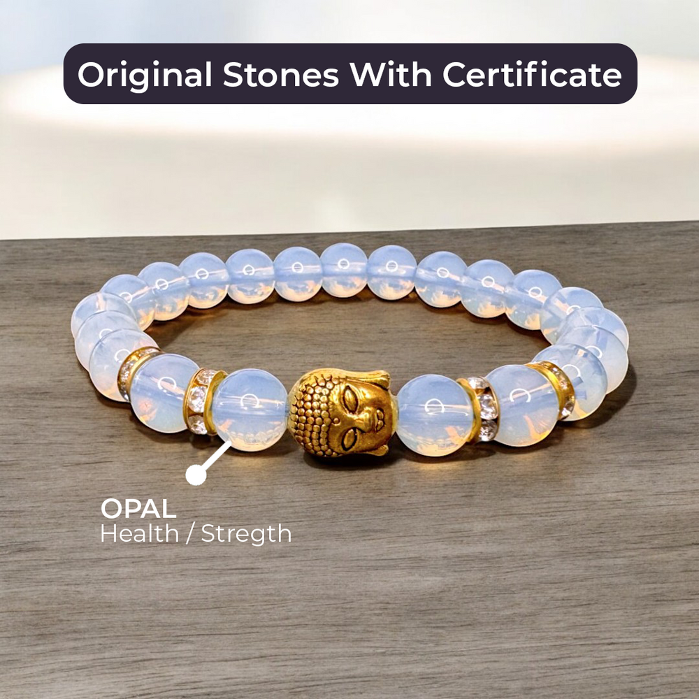 Opal Natural Stone Buddha Bracelet