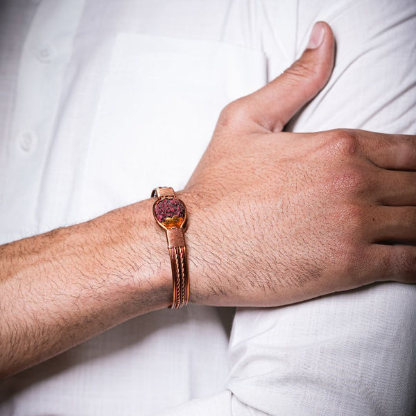 Pure Copper Rudraksha Bracelet Original Nepali