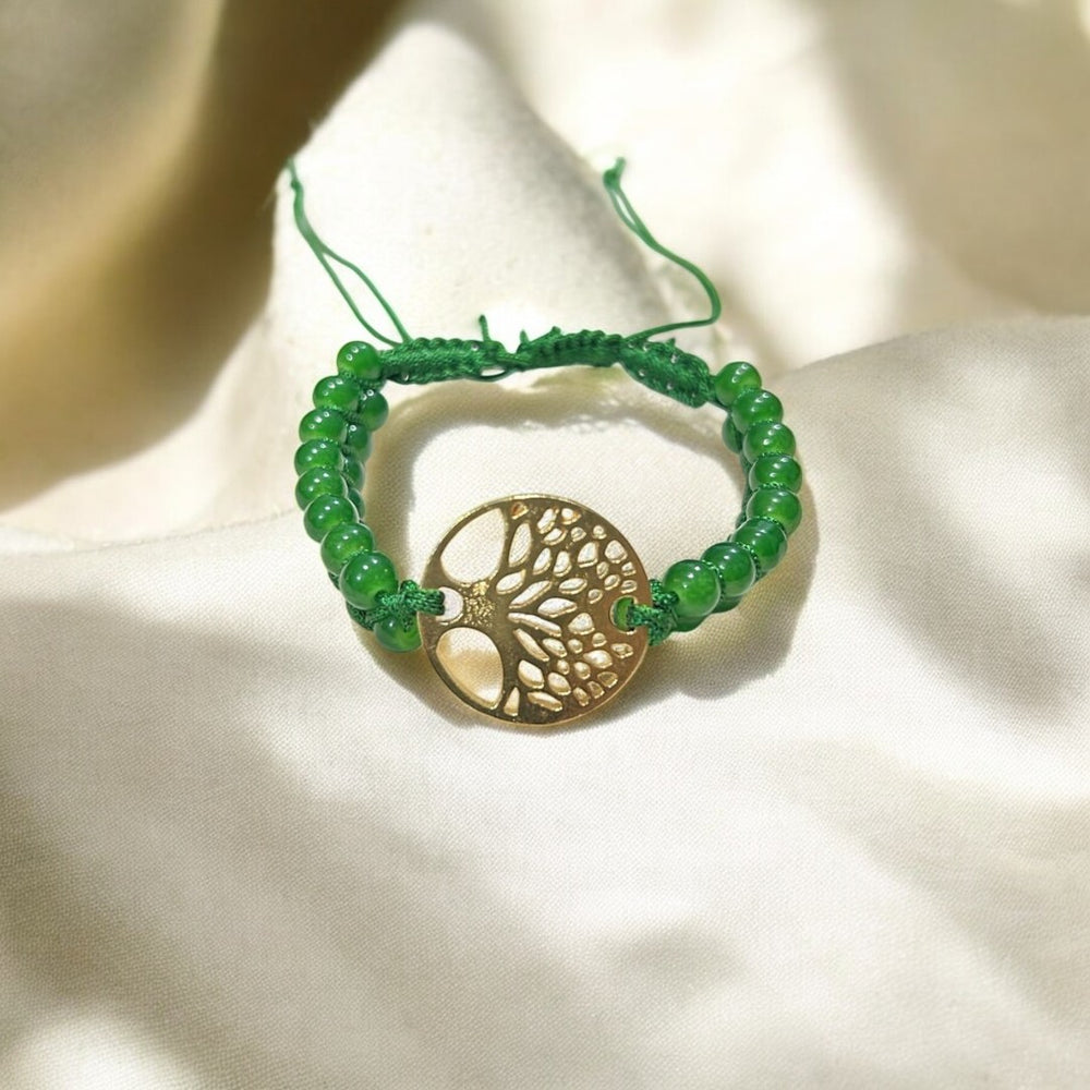 Green Aventurine Tree of Life Bracelet