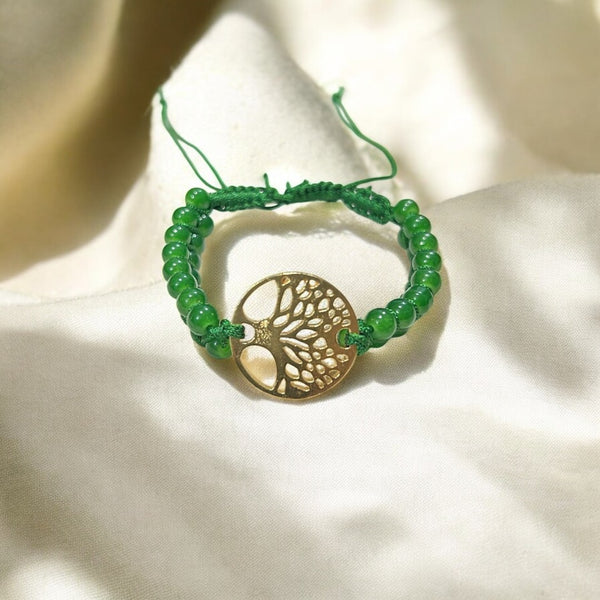 Green Aventurine Tree of Life Bracelet