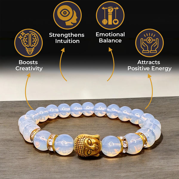 Opal Natural Stone Buddha Bracelet