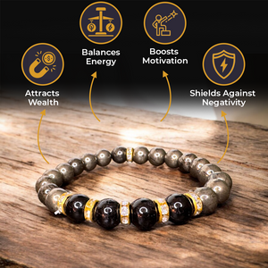 Pyrite Black Tourmaline For Wealth, Prosperity & Prevent negativity
