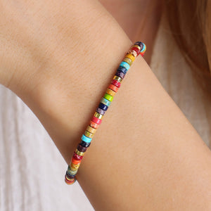 Chakra Natural Stone Bracelet for Energy Balance, Healing, and Positivity