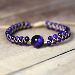 Amethyst Cosmic Eclipse Bracelet