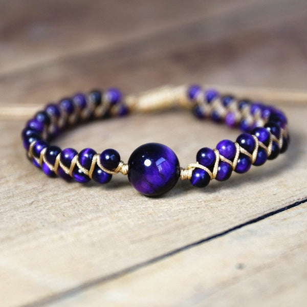 Amethyst Cosmic Eclipse Bracelet