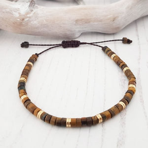 Tiger Eye Natural Stone Bracelet For Confidence, Protection, and Energy