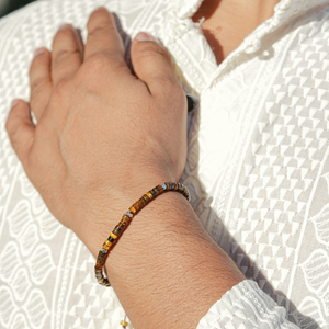 Tiger Eye Natural Stone Bracelet For Confidence, Protection, and Energy