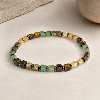 Money Magnet with Pyrite, Tiger Eye, Citrine, Green Aventurine & Hematite Bracelet