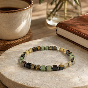 Money Magnet with Pyrite, Tiger Eye, Citrine, Green Aventurine & Hematite Bracelet