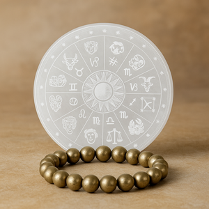 Pyrite Peru Bracelet with Selenite Recharging Plate