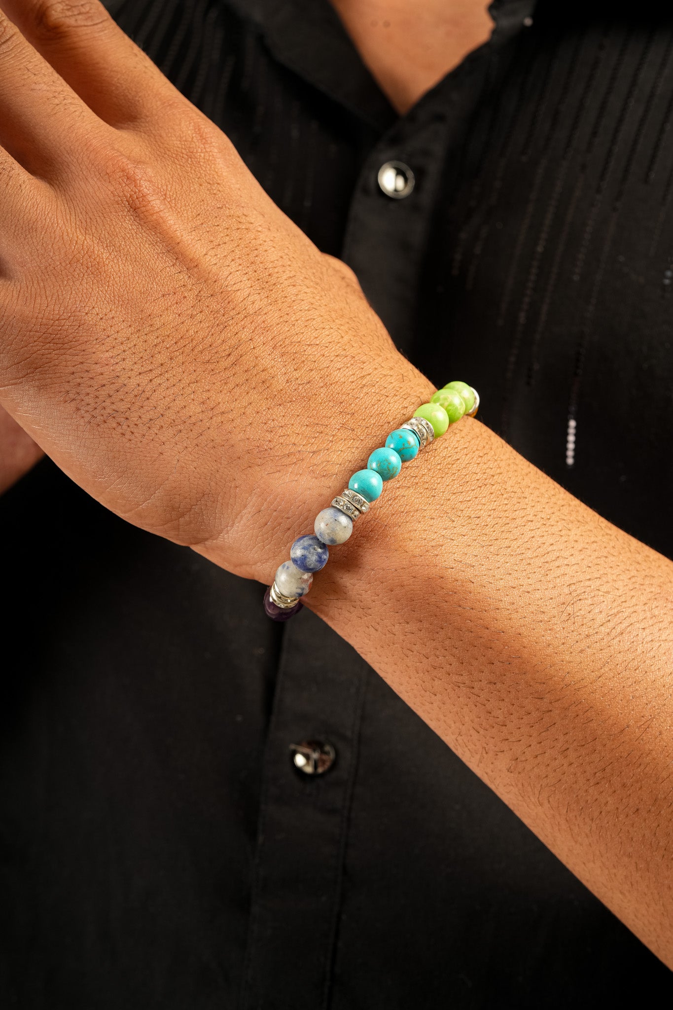 7 Chakra Natural Stone Bracelet