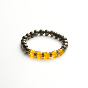 Pyrite and Citrine for Wealth & Abundance