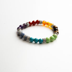7 Chakra Natural Stone Bracelet