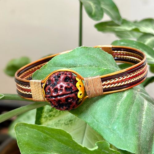 Pure Copper Rudraksha Bracelet