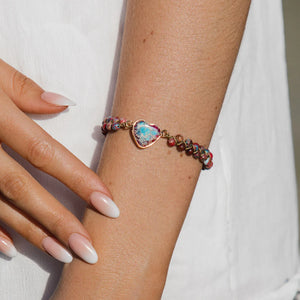 Jasper Protection Heart Love Bracelet