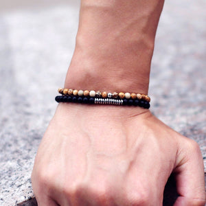 Black Onyx Matte Natural Stone Bracelet
