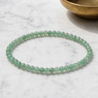 Aventurine 4mm Round Bead Bracelet