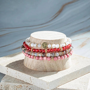 Soultheory Change four-bracelet crystal stack, fine 4 mm hero photograph
