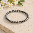 Hematite 4mm Bead Bracelet