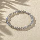 Labradorite 4mm Round Bead Bracelet