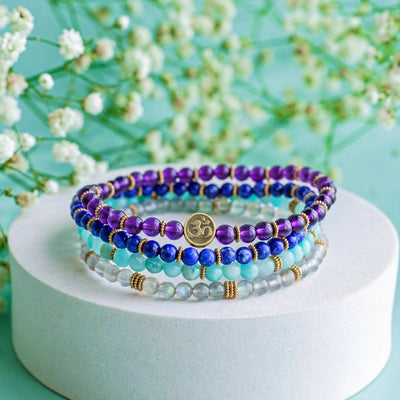 Soultheory Manifestation set of four fine gemstone bracelets, hero photograph