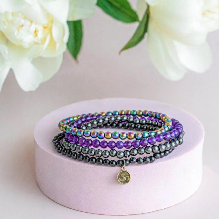 Soultheory Protection set of four fine gemstone bracelets, hero photograph