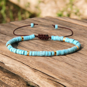 Turquoise Natural Stone Bracelet For Healing, Protection, and Inner Peace