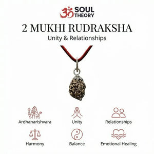 Natural 2 Mukhi Nepali Rudraksha - Dho Mukhi