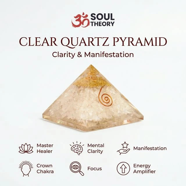 Clear Quartz Pyramid – Manifestation, Clarity & Energy Amplification Crystal