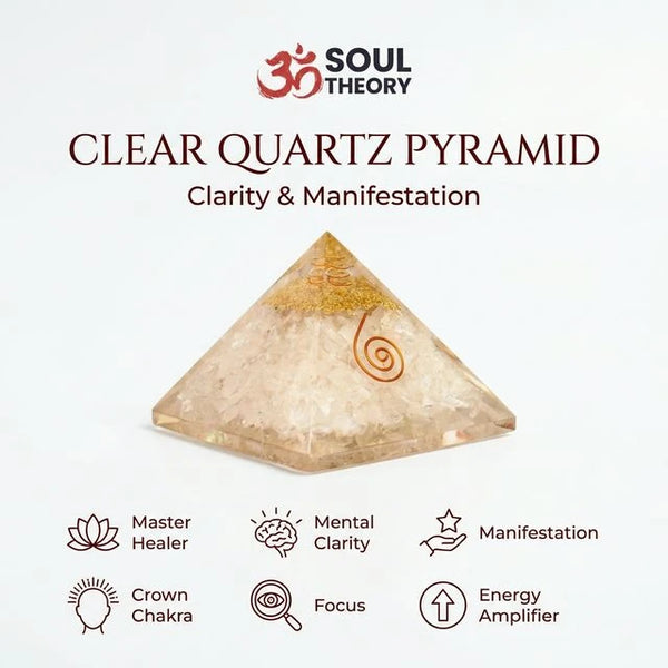 Clear Quartz Pyramid – Manifestation, Clarity & Energy Amplification Crystal