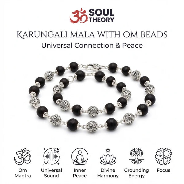 Karungali Mala with Om Beads