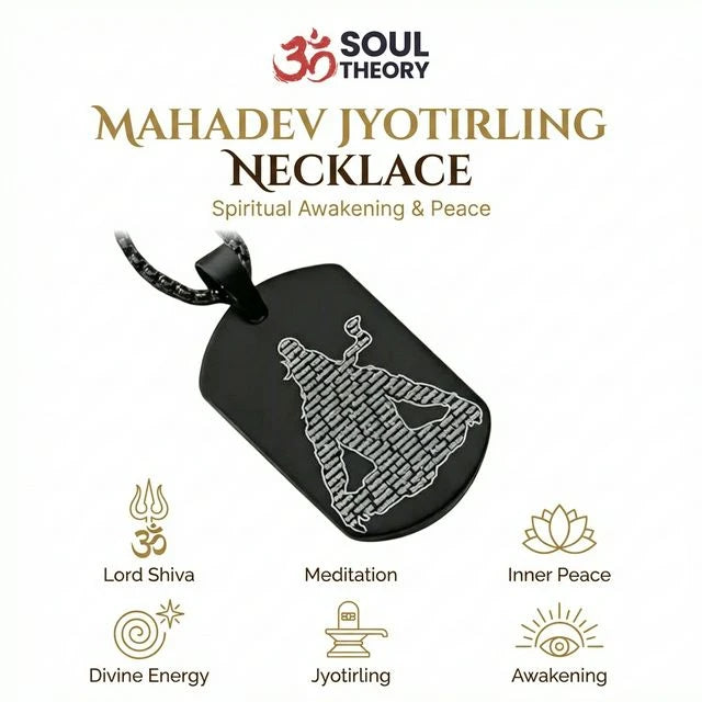 Mahadev Jyotirling Necklace Micro-carved
