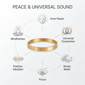 Om Kada Bracelet (IGP Premium Gold Plating) — detail view
