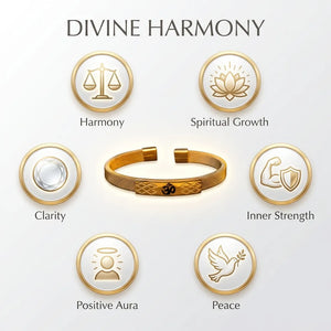 Om Kada Bracelet Premium (IGP Gold Plating) — worn on wrist