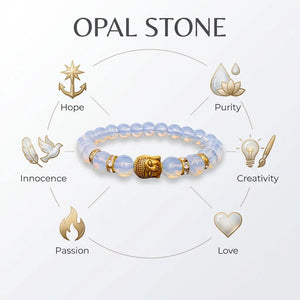 Opal Natural Stone Buddha Bracelet