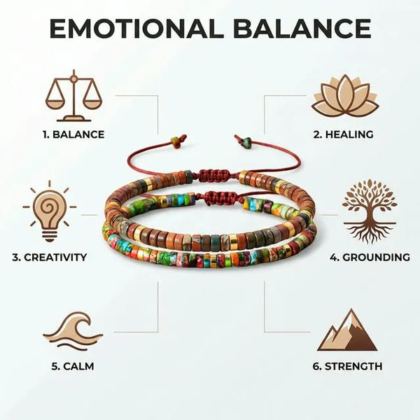 Picasso x Multi Imperial Jasper Emotional Balance Healing Bracelet