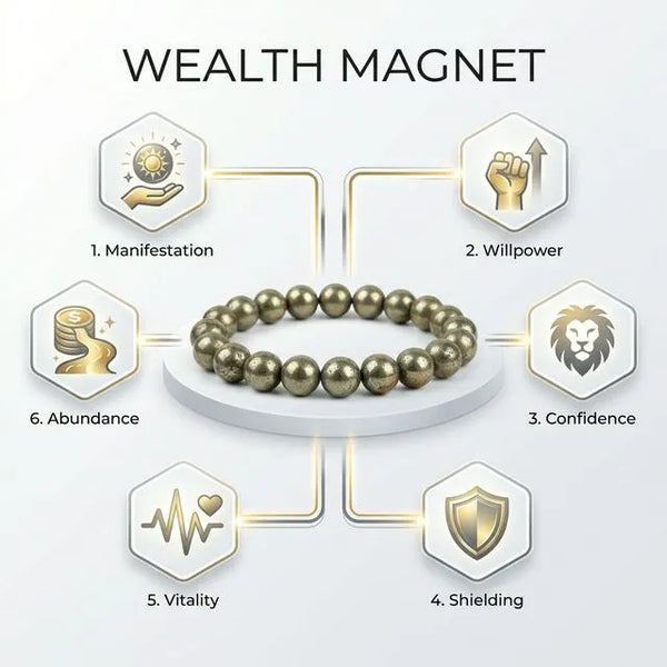 Pyrite Wealth Anklet x Pyrite Wealth Bracelet Combo